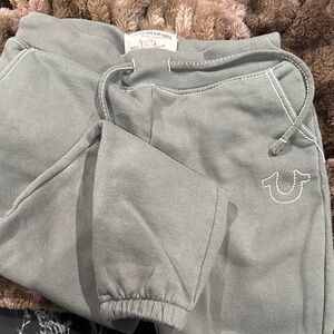 True Religion Women Green Sweatpants